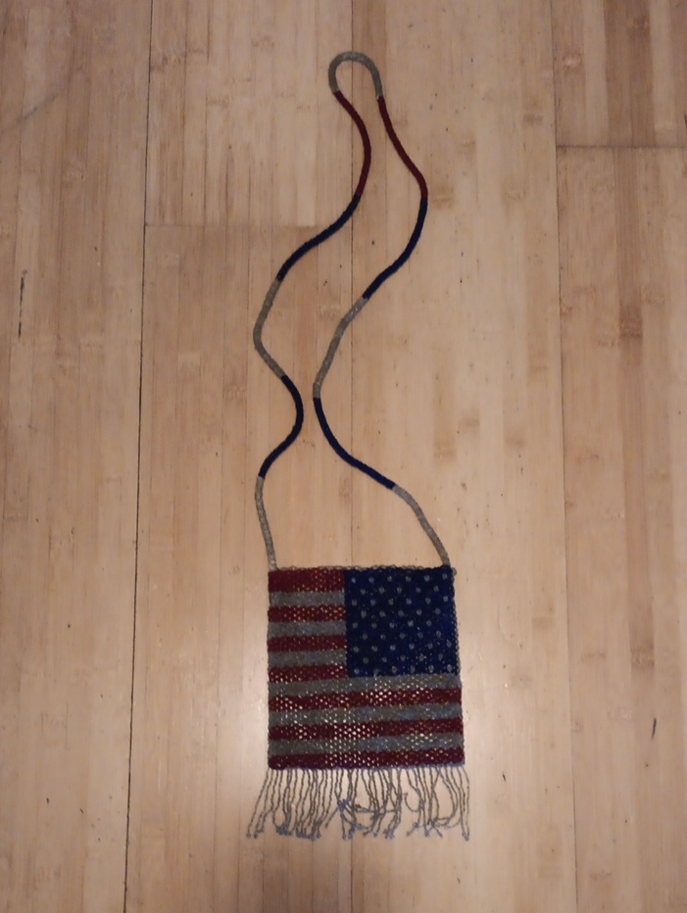 Beaded USA Crossbody
